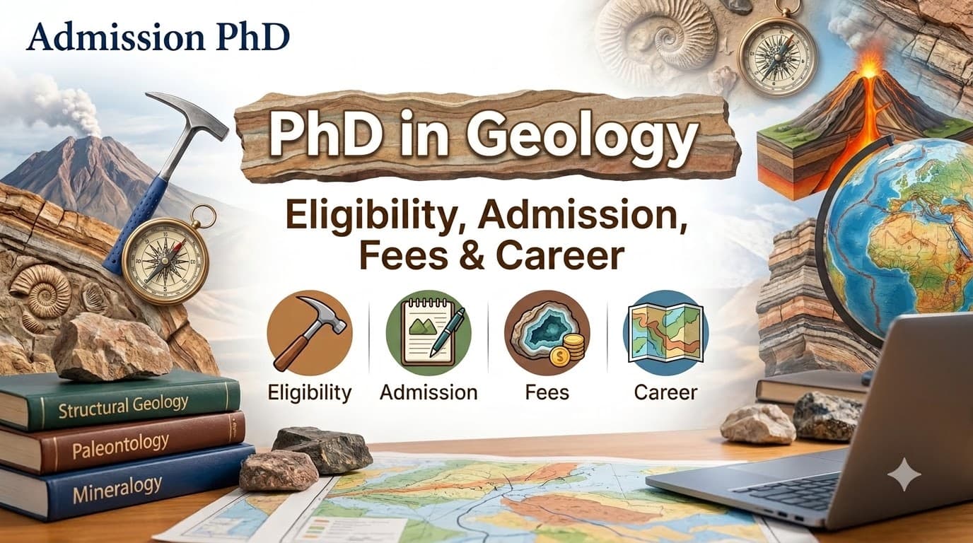 PhD in Geology: Admission, Eligibility, Fees, Syllabus & Universities