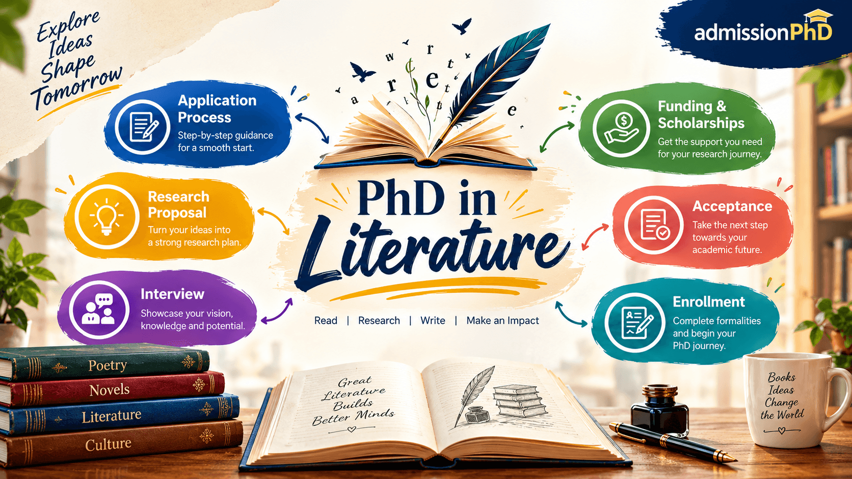 PhD in Literature: Admission, Eligibility, Fees, Syllabus & Career