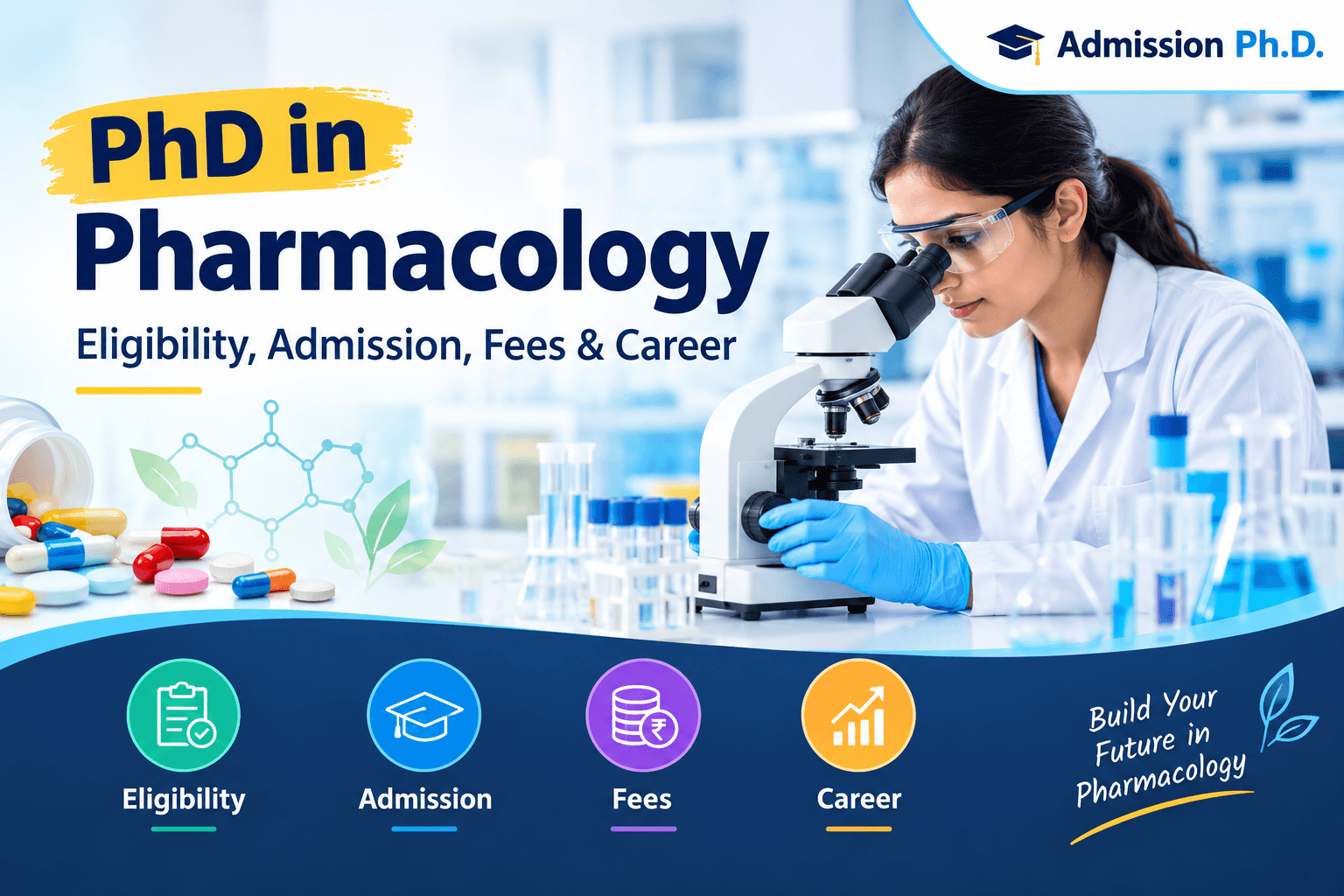 PhD in Pharmacology: Eligibility, Admission, Fees & Career