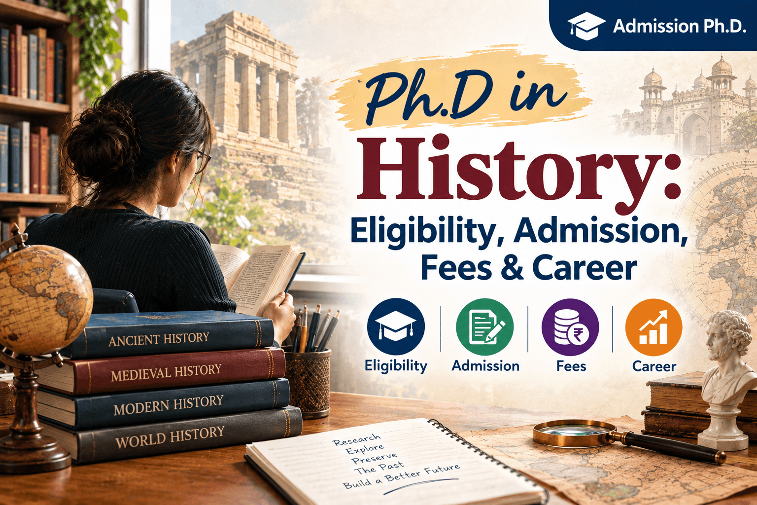PhD in History: Eligibility, Admission, Fees, Syllabus & Career