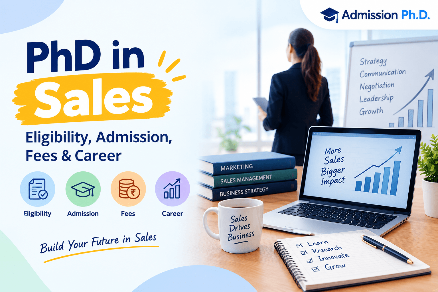 PhD in Sales: Eligibility, Fees, Admission & Career Scope