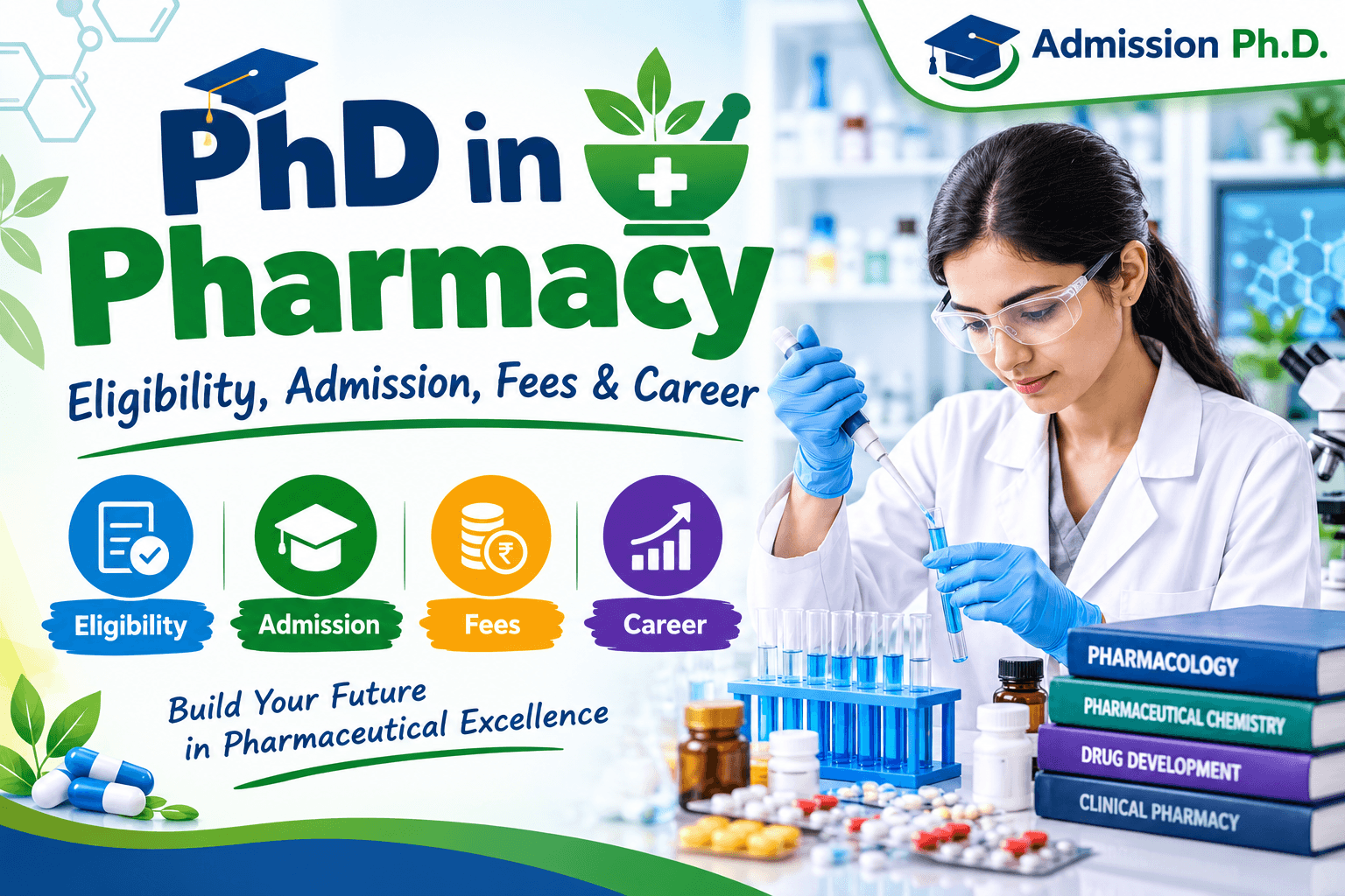 PhD in Pharmacy: Eligibility, Admission, Fees & Career