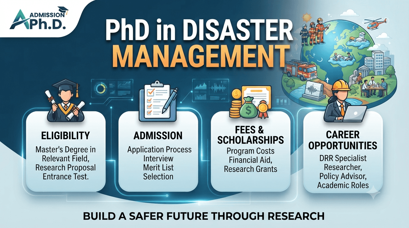 PhD in Disaster Management: Eligibility, Admission & Career