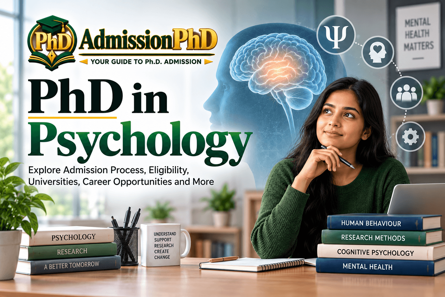 PhD in Psychology in India: Admission, Eligibility, Fees & Career