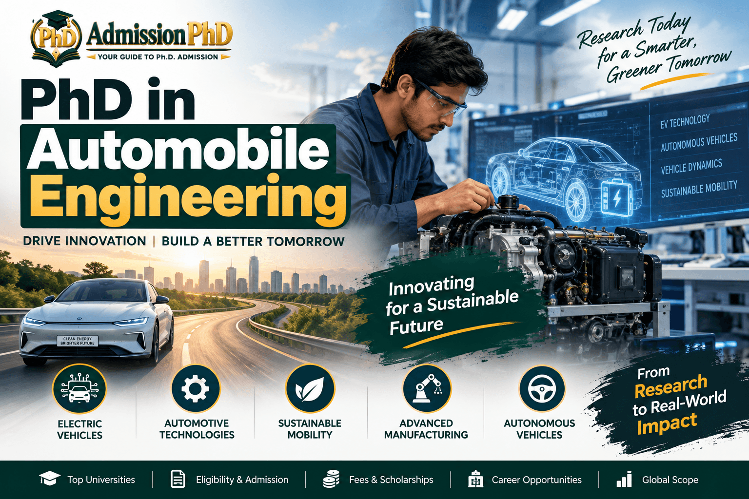 PhD in Automobile Engineering: Eligibility, Fees, Admission & Scope