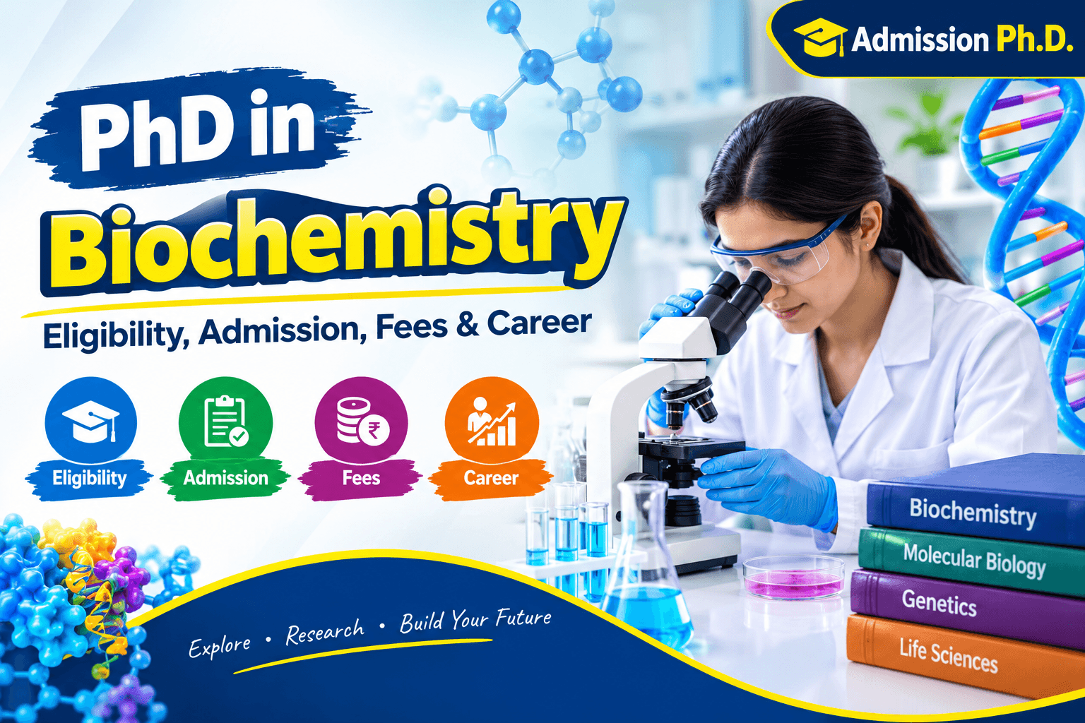 PhD in Biochemistry in India: Eligibility, Fees & Career