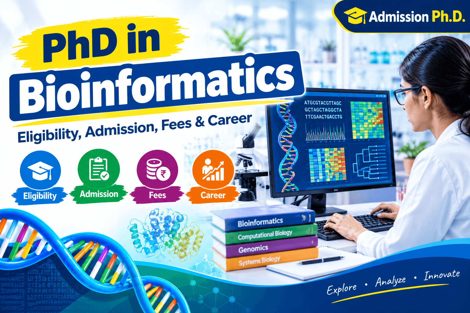 PhD in Bioinformatics in India: Eligibility, Fees & Career