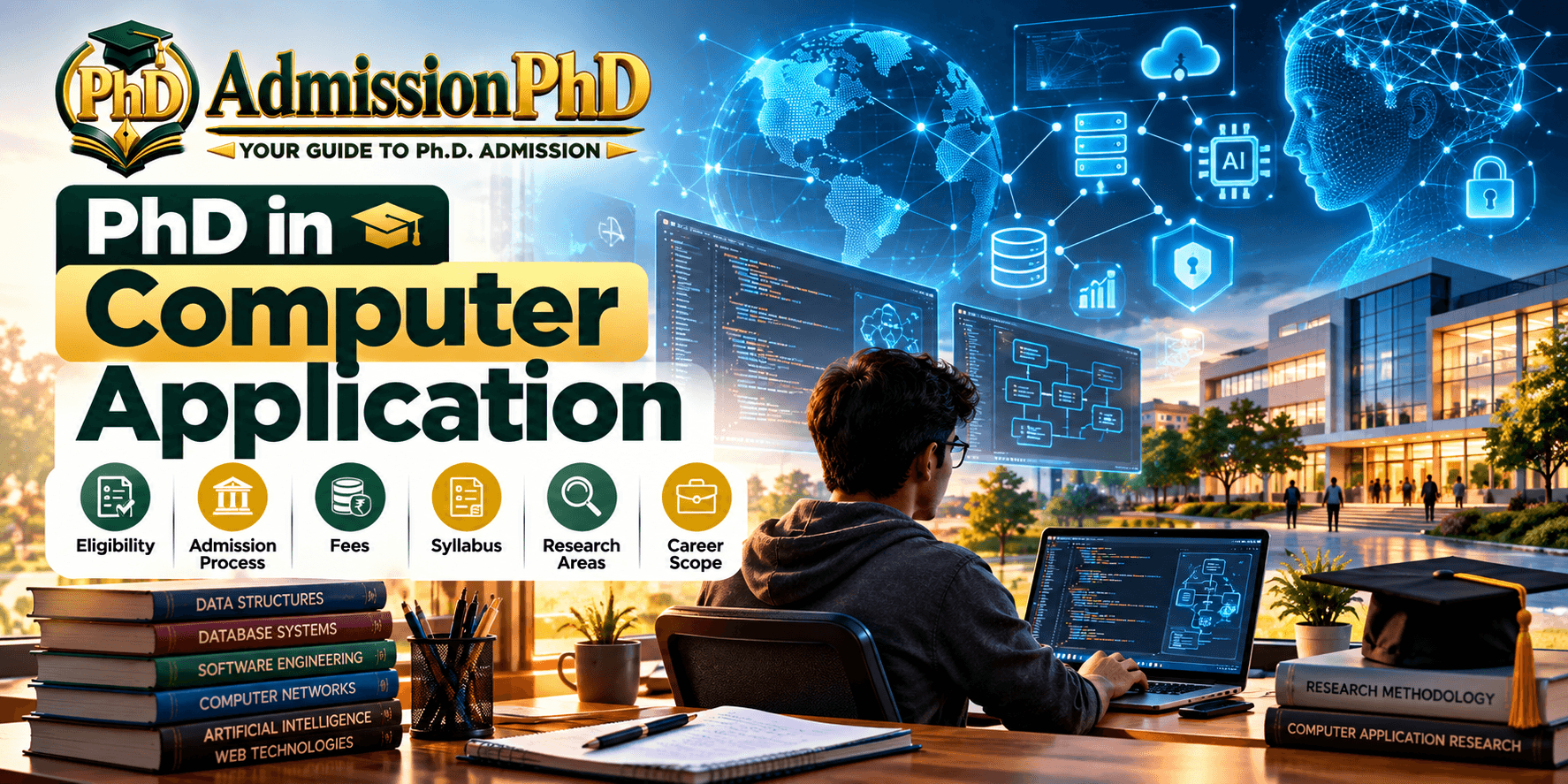 PhD in Computer Application in India: Eligibility, Fees, Admission & Career