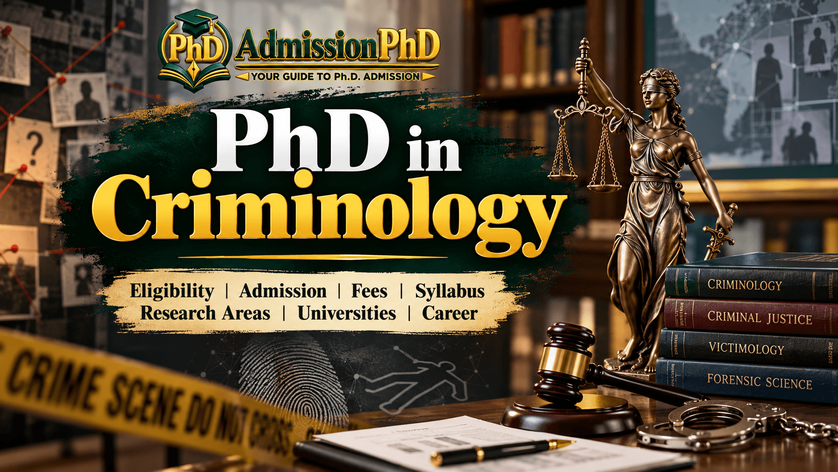 PhD in Criminology in India: Eligibility, Fees, Admission & Career