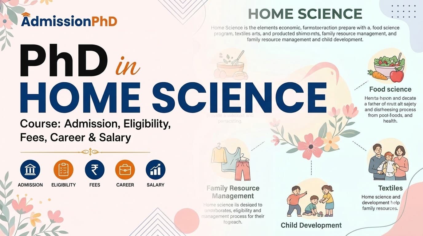 PhD in Home Science: Admission, Eligibility, Fees, Syllabus & Scope