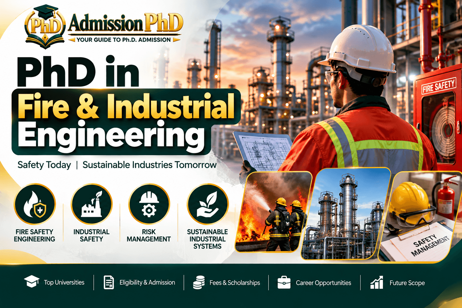 PhD in Fire & Industrial Engineering in India: Eligibility, Admission, Fees & Career