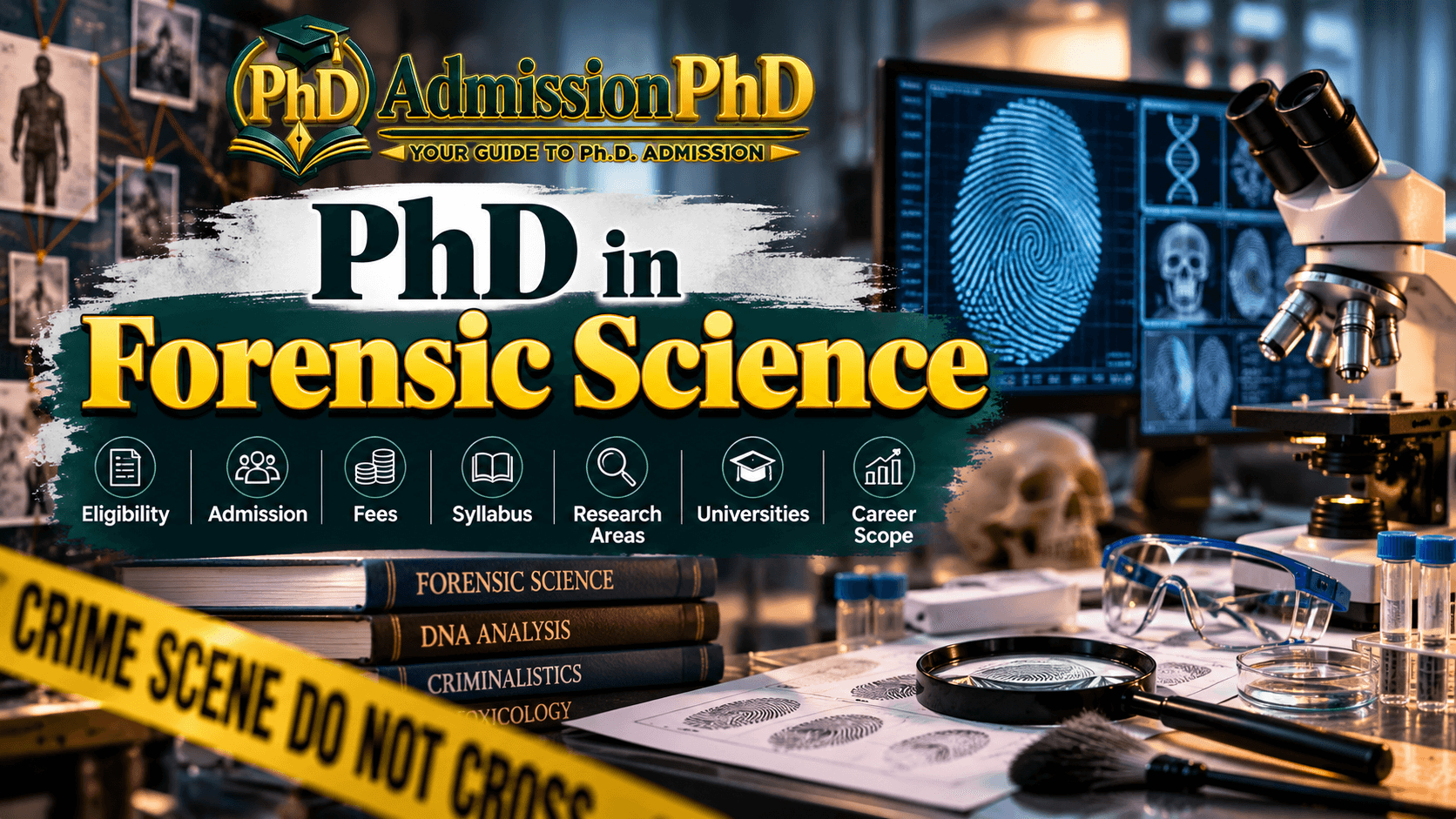 PhD in Forensic Science in India: Eligibility, Fees, Admission & Career