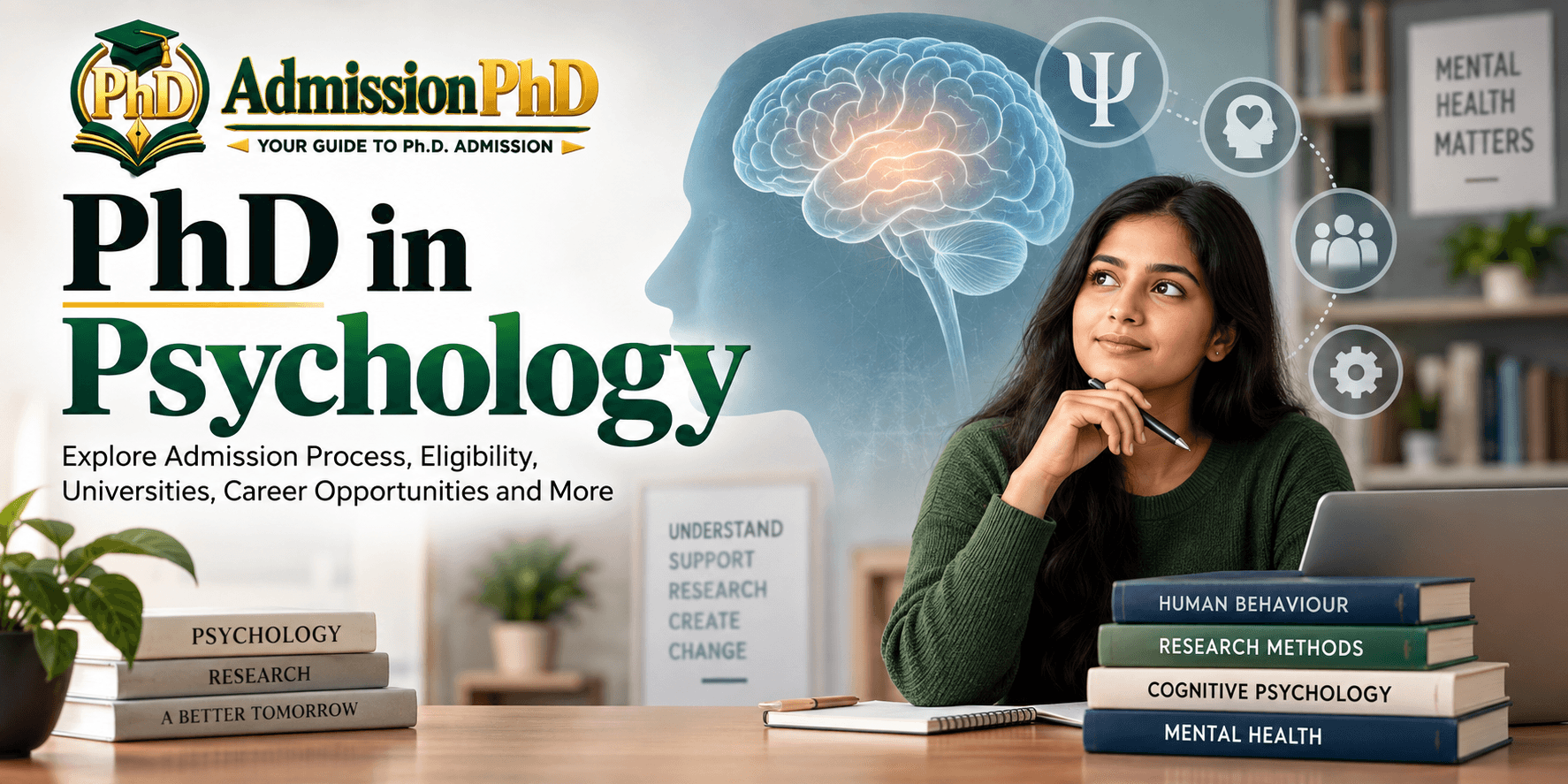 PhD in Psychology in India: Admission, Eligibility, Fees & Career